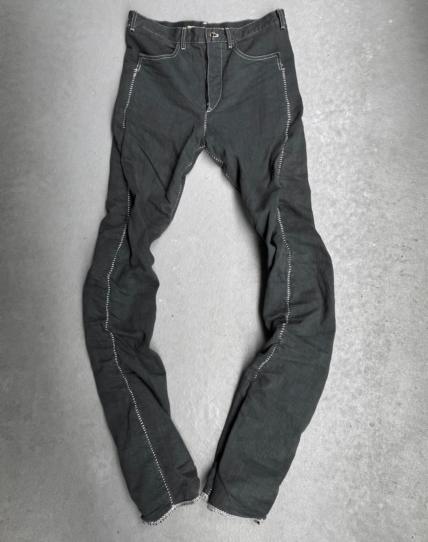 Carol Christian Poell AW06-07 'JM/2181' Twisted Overlock Denim