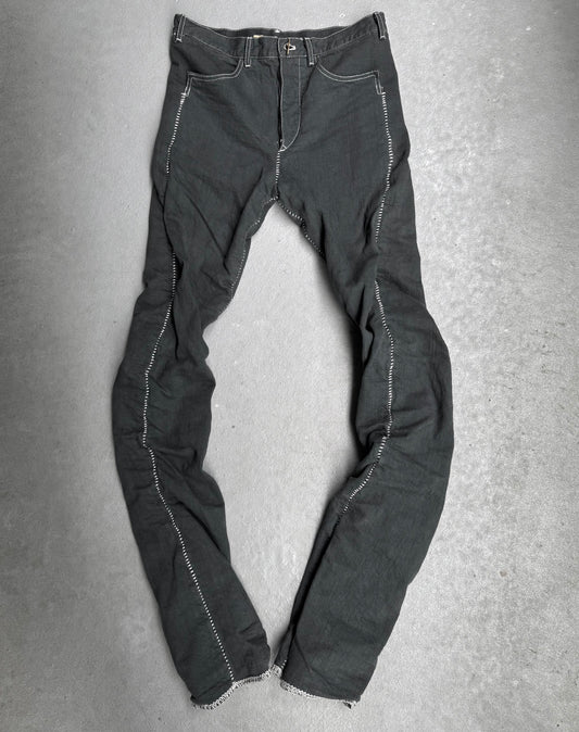 Carol Christian Poell AW06-07 'JM/2181' Twisted Overlock Denim