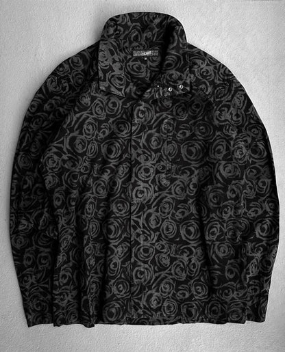 Jean-Paul GAULTIER HOMME Objet Late 90s ‘Roses’ Graphic Zip-up Jacket