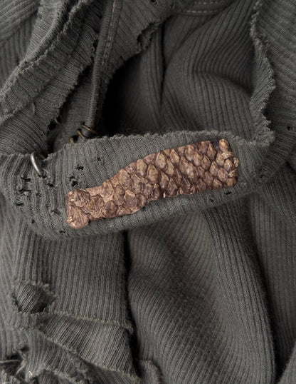 IfSixWasNine Early 00s ‘MUDMAX’ Ribbed Cotton T-shirt