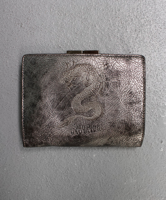 Jean-Paul GAULTIER Vintage 00s “Dragon” Metallic Leather Wallet