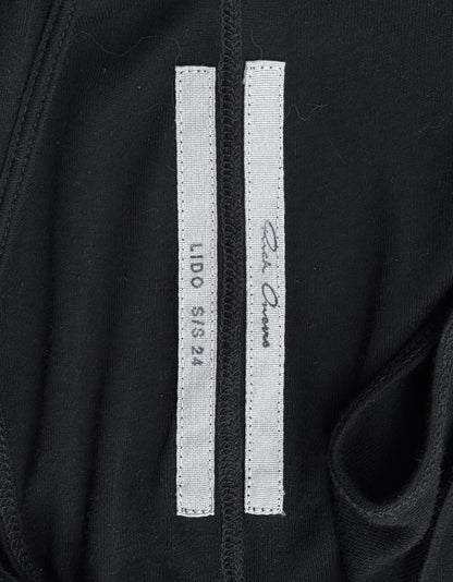 Rick Owens SS24 “LIDO” Black Sheer D-Flap Tank Top