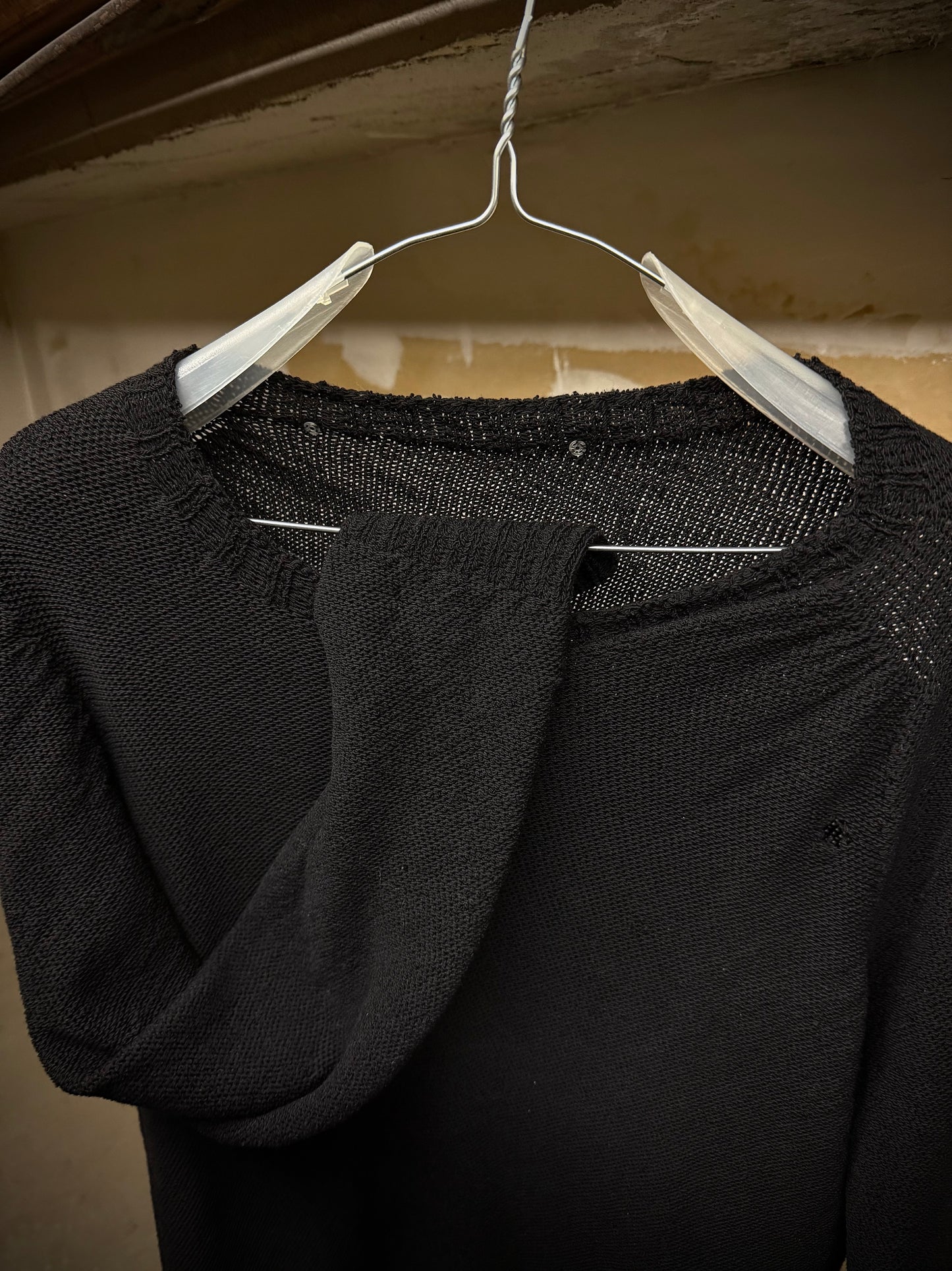 Carol Christian Poell ‘KM/2629-IN PENTASIR/10’ Seamless Round Neck Wool Knitted Sweater detail | DRIEW GARMENTS
