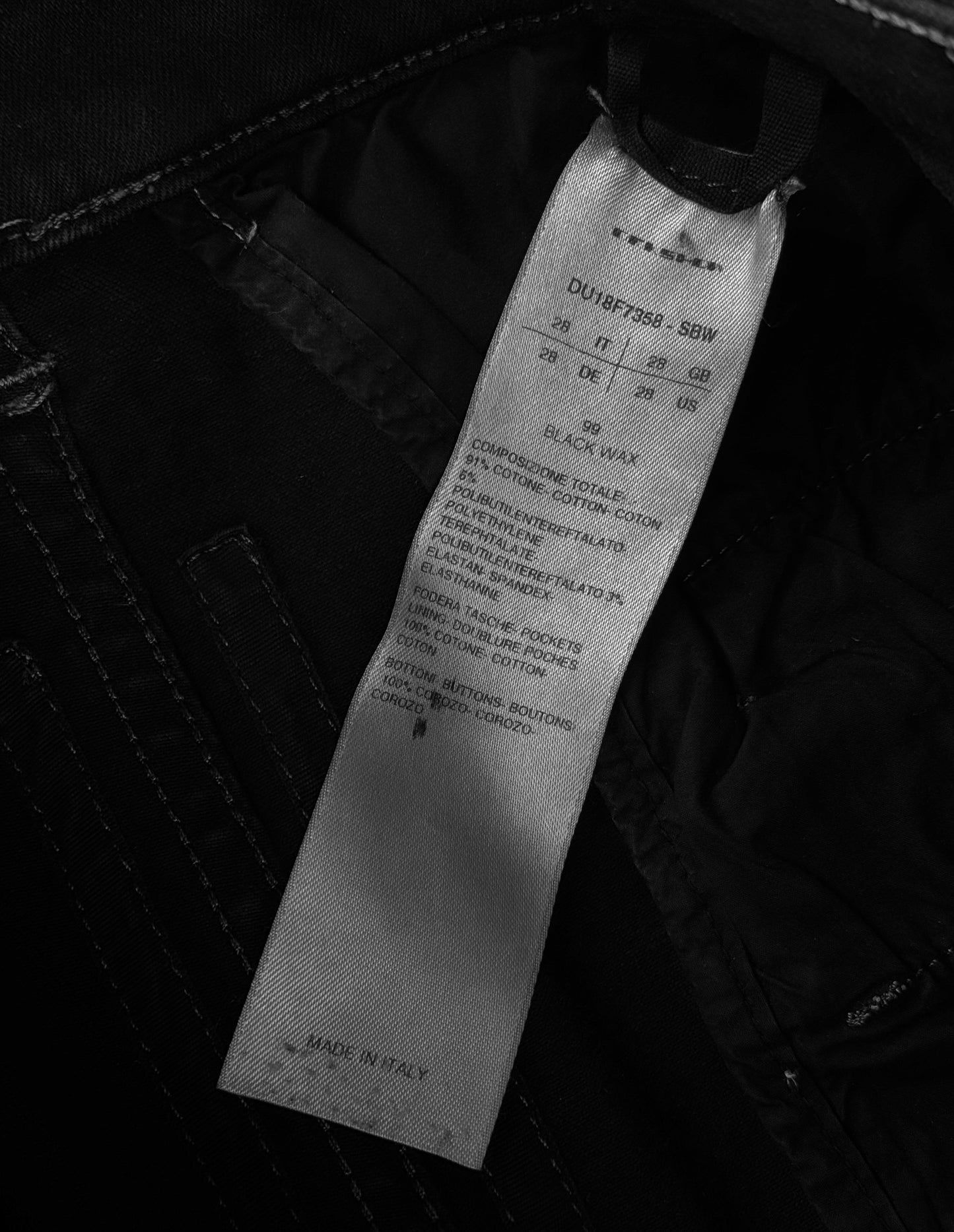 Rick Owens DRKSHDW AW18 "SISYPHUS" 'Mastodon Cut' Waxed Denim