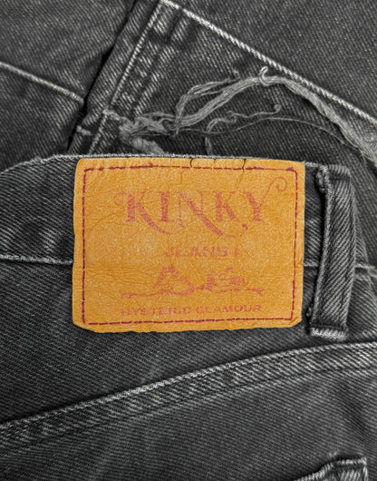 Hysteric Glamour Early 00s ‘K*nky’ Grey Flare Hagi Denim