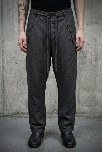 Ann Demeulemeester Early 00s Drawstring Cropped Riding Pants