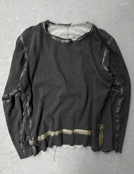 Taichi Murakami Coin Taped Seam Reversible U Long-sleeve Shirt