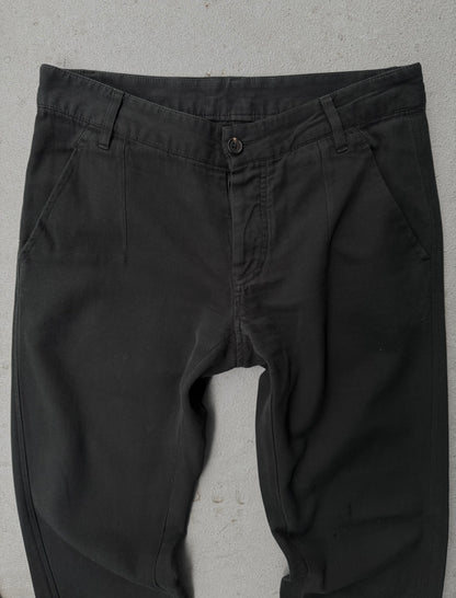 Ann Demeulemeester Early 00s Darted Cotton Pants