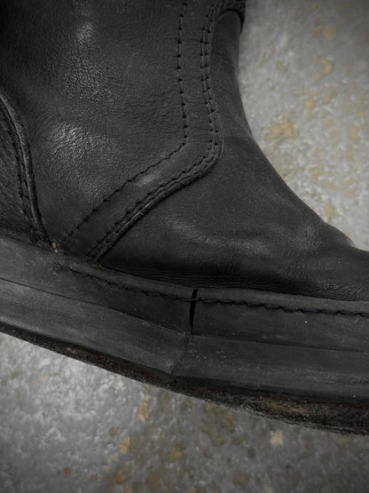 Rick Owens AW05 "MOOG" Pull-Tab Engineer Sneaker Boots detail | DRIEW GARMENTS