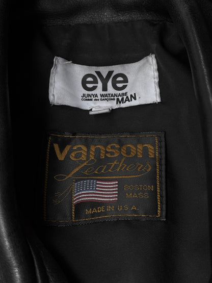 eYe Junya Watanabe MAN x VANSON Leathers AD2010 Full-grain Cowhide Leather Perfecto Rider Jacket