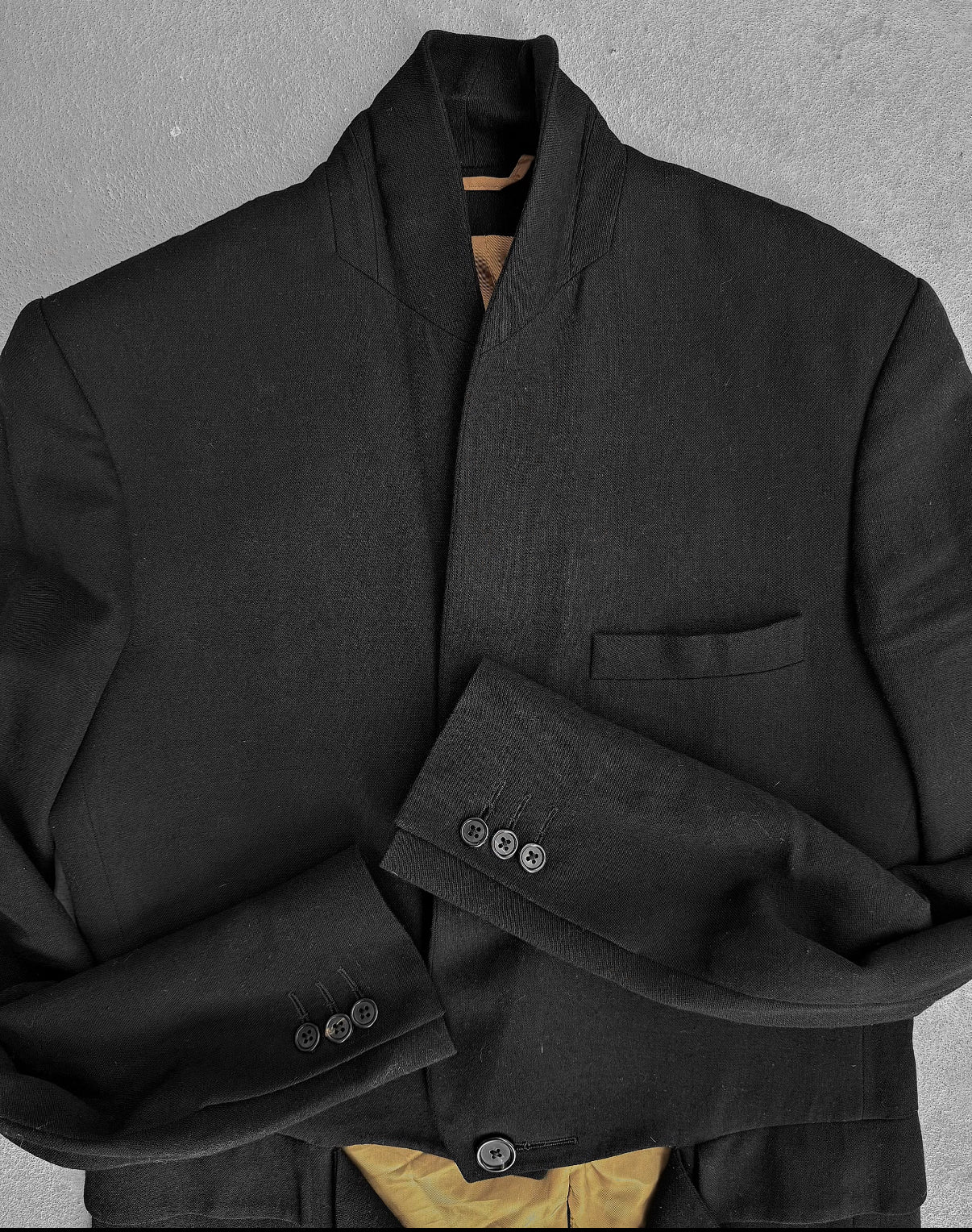 Ann Demeulemeester AW11 Cut-out Shawl Collar Blazer