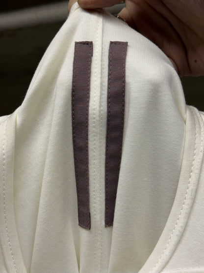 Rick Owens DRKSHDW SS17 MILK Double Layered Level T-shirt detail | DRIEW GARMENTS