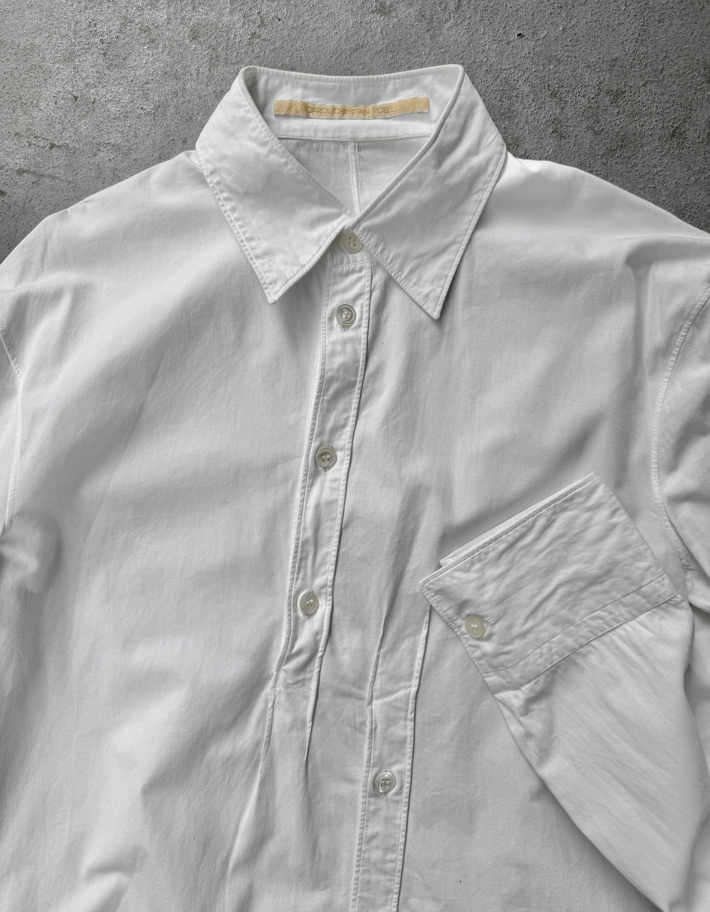 Carol Christian Poell 'CM/2612 RAUCH/1' White Dead-End Button-Up Shirt