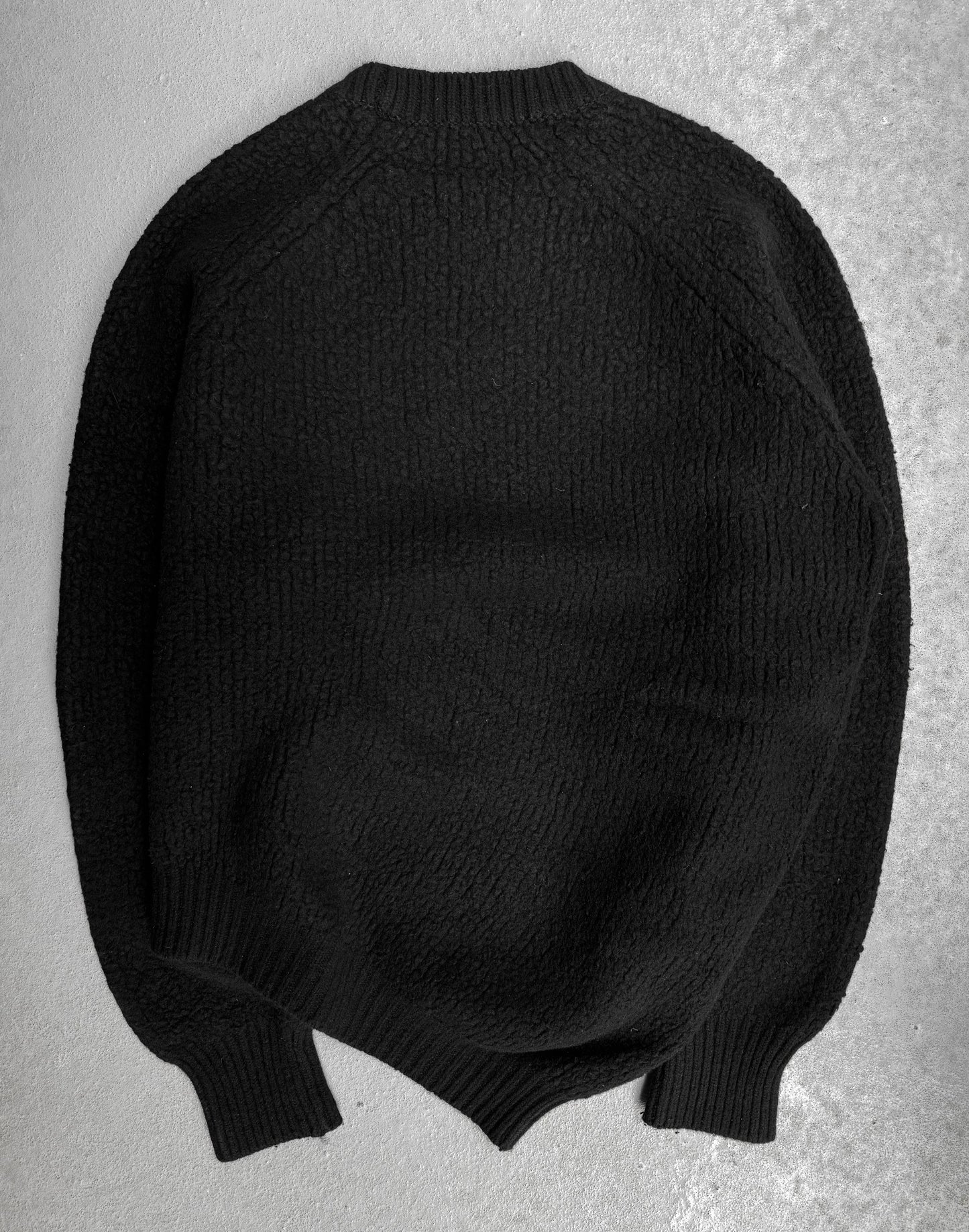 Julius_7 AW19-20 “MMXIX_7 [DIVIDED;]” Asymmetrical Wool Knit Sweater