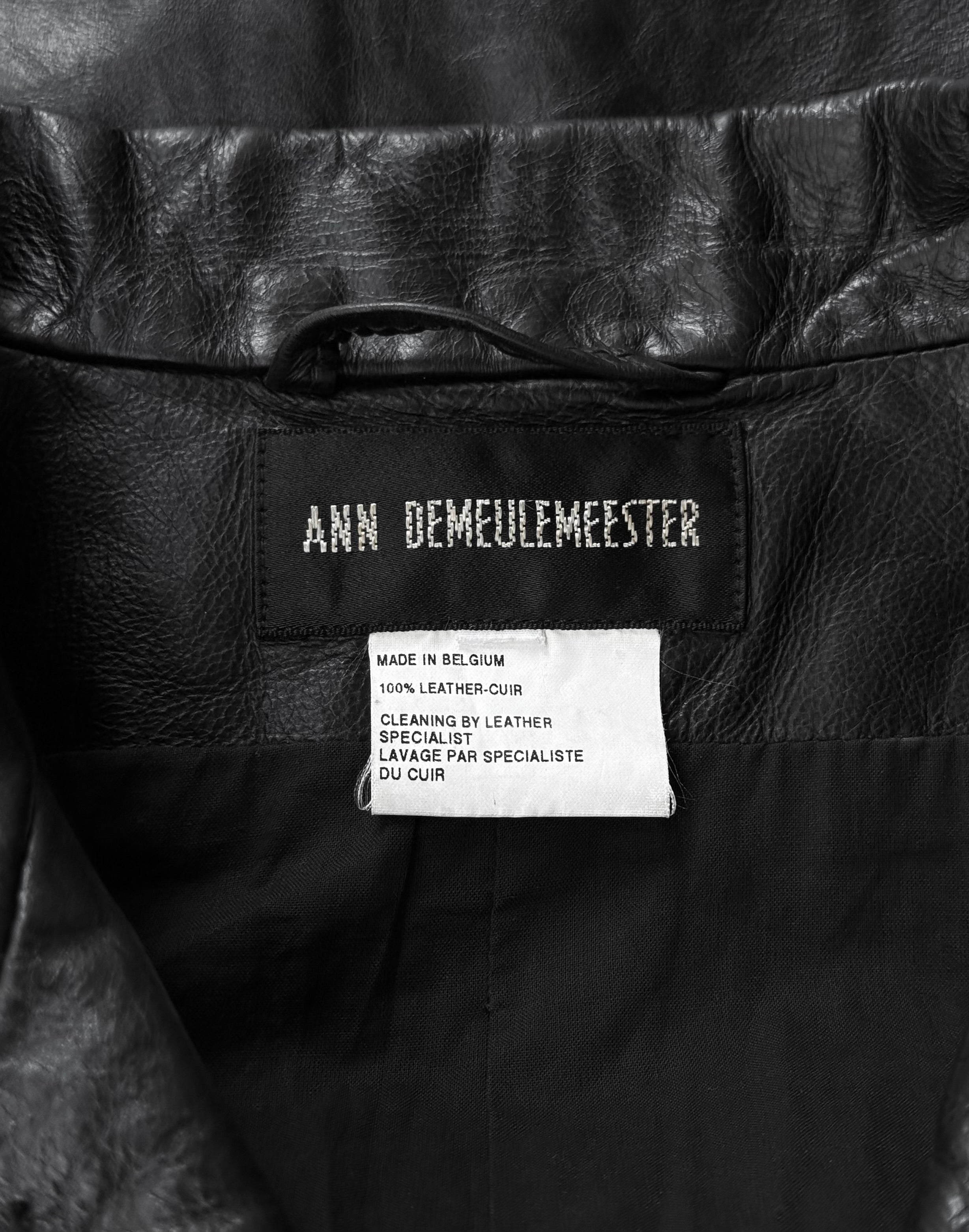 Ann Demeulemeester SS01 Studded Leather Vest | Archive – DRIEW