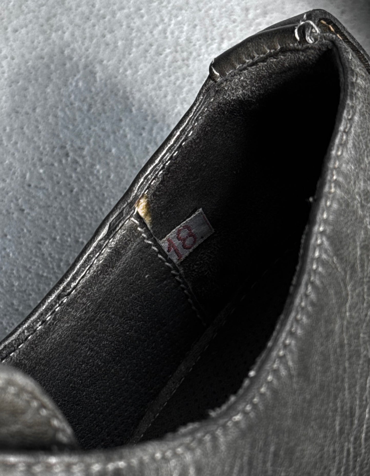 Carol Christian Poell ‘AM/2597 IN CORS-PTC’ Grey Object-dyed Horse Leather Folded Officer Derbies