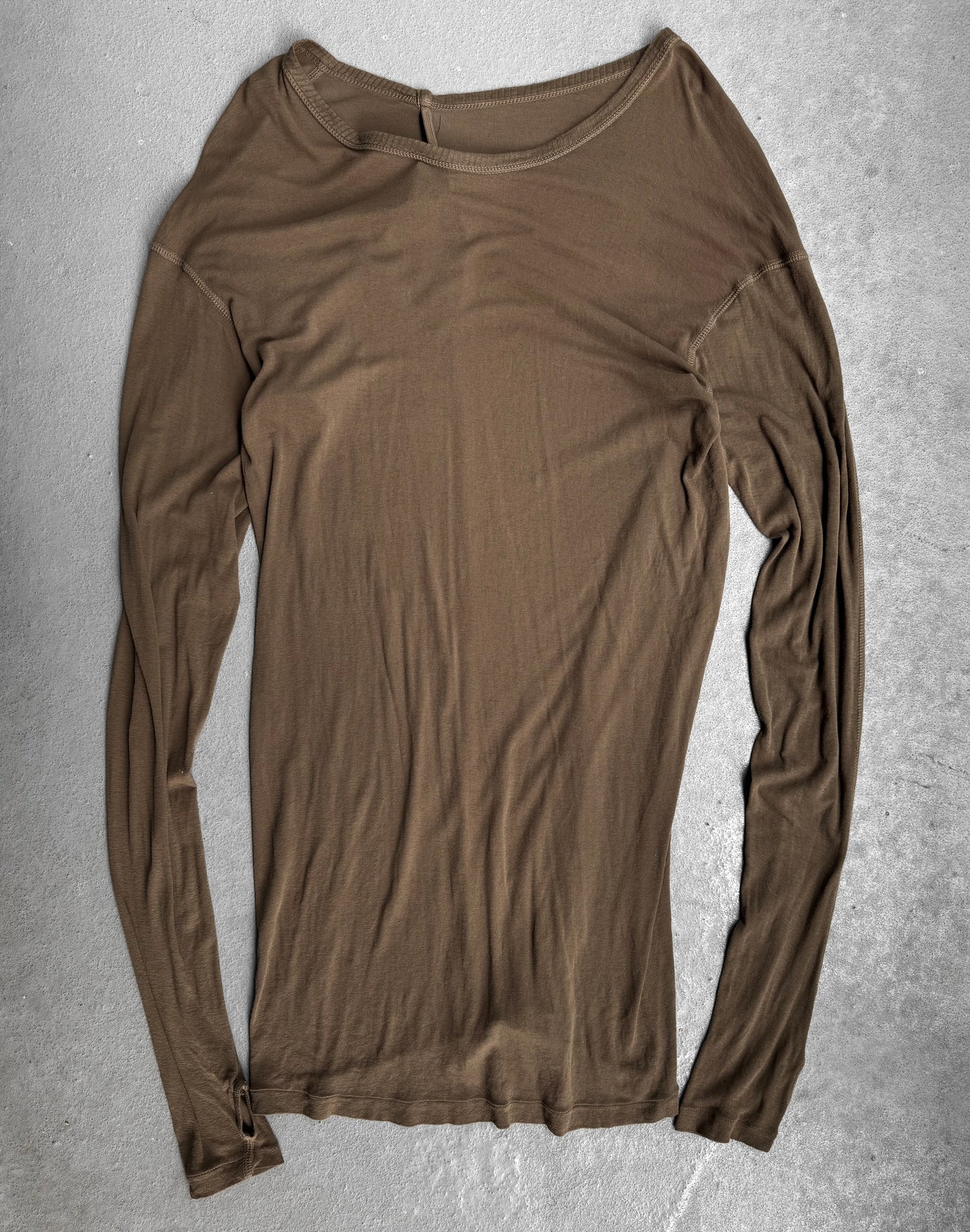 Boris Bidjan Saberi SS15 ‘LS1-F040IT’ Army Object-dyed Thumb Hole Long-sleeves
