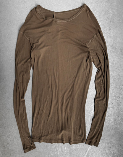 Boris Bidjan Saberi SS15 ‘LS1-F040IT’ Army Object-dyed Thumb Hole Long-sleeves