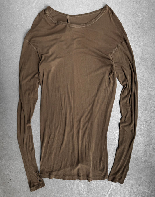 Boris Bidjan Saberi SS15 ‘LS1-F040IT’ Army Object-dyed Thumb Hole Long-sleeves