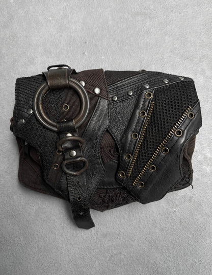 KMRii ‘06 Studded Python Leather Pouch Waistbag