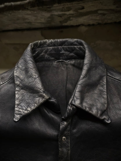 Carpe Diem AW02 "The Last Scene" Washable Cowhide Leather Shirt