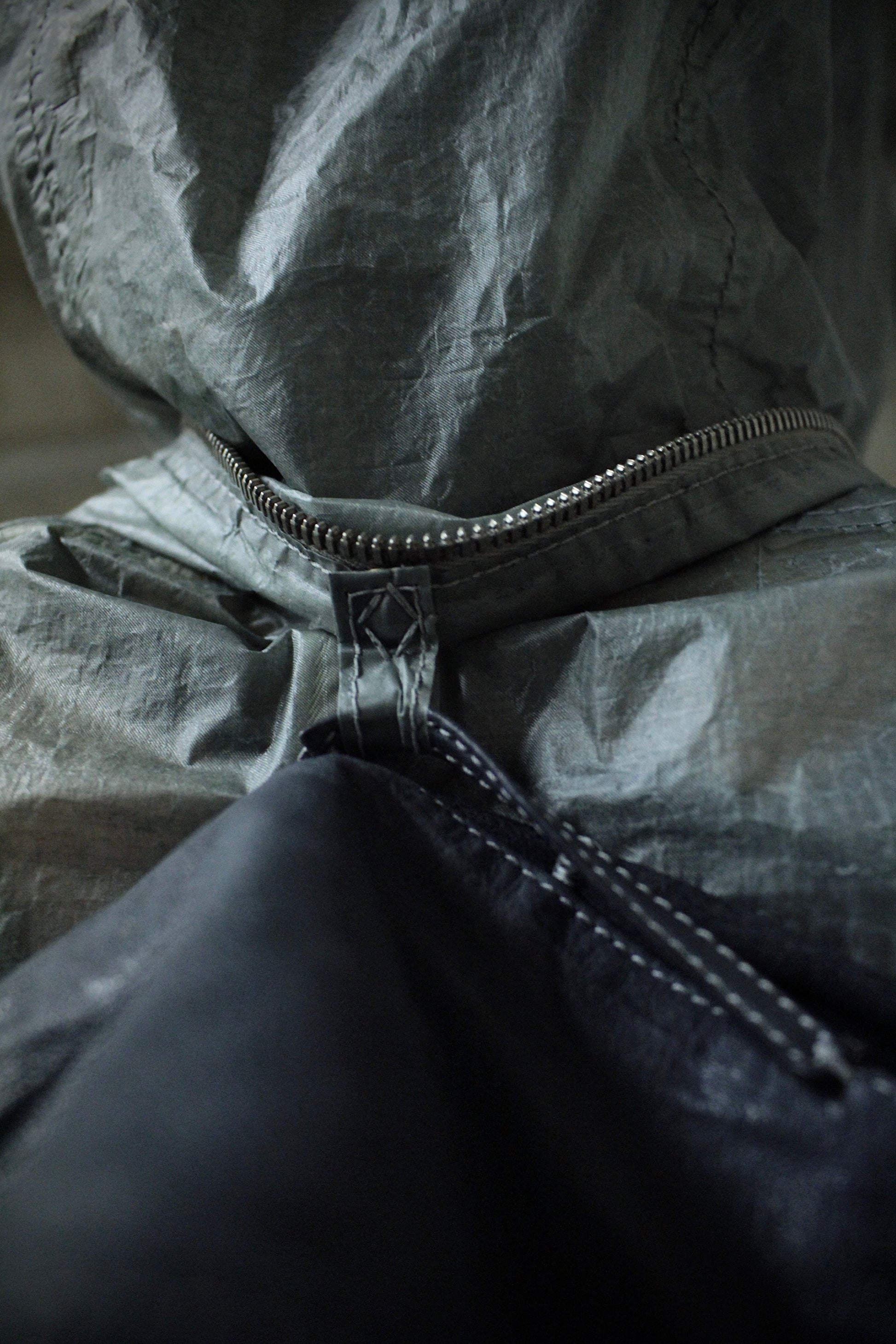 Carol Christian Poell 'LOM/2400 ROOLS-PTC/29' Reversible Object-dyed Kangaroo Leather Parachute Parka detail | DRIEW GARMENTS