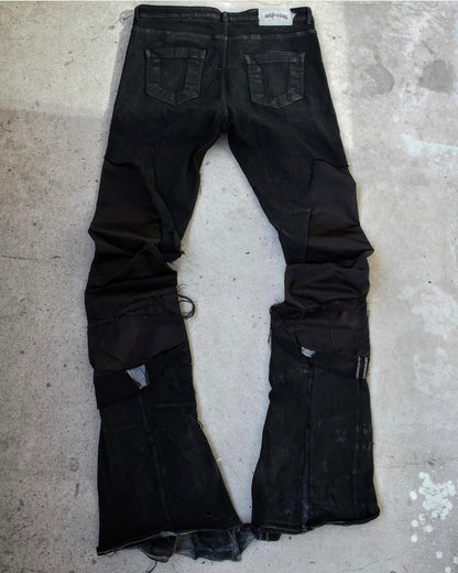Rick Owens x SWAMPGOD 1-of-3 Reconstructed UpCycle Flare Cut Denim