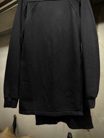 Rick Owens DRKSDHW AW07 "EXPLODER" Asymmetric Split Hem Long-sleeves Jumper detail | DRIEW GARMENTS