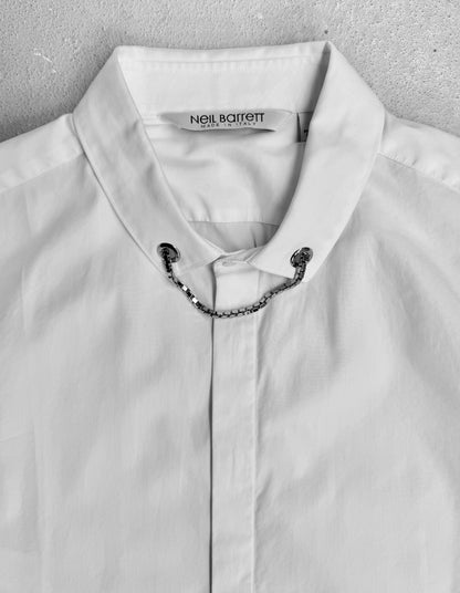 Neil Barrett Early 00s Chain Collar Button-up Shirt