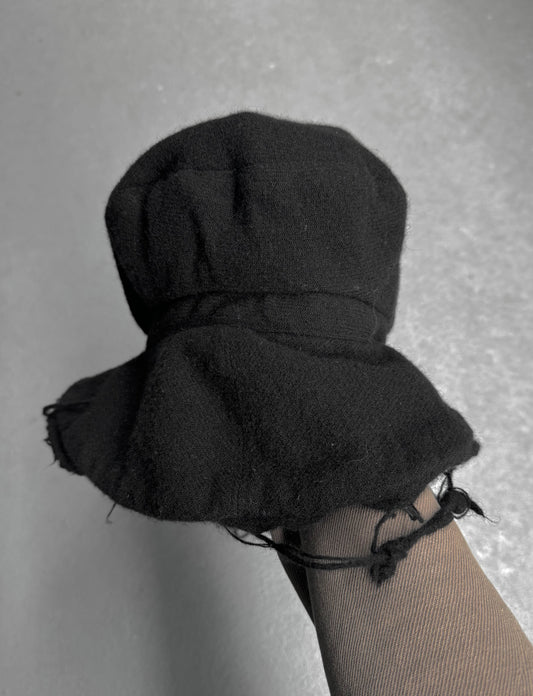 Junya Watanabe x SEPT BLEUS AW03 Distressed Wool Bucket Hat