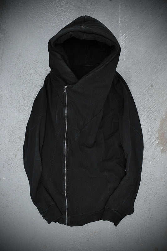 Julius_7 AW14-15 "Glitch;" Hooded Cotton Sweat Hoodie