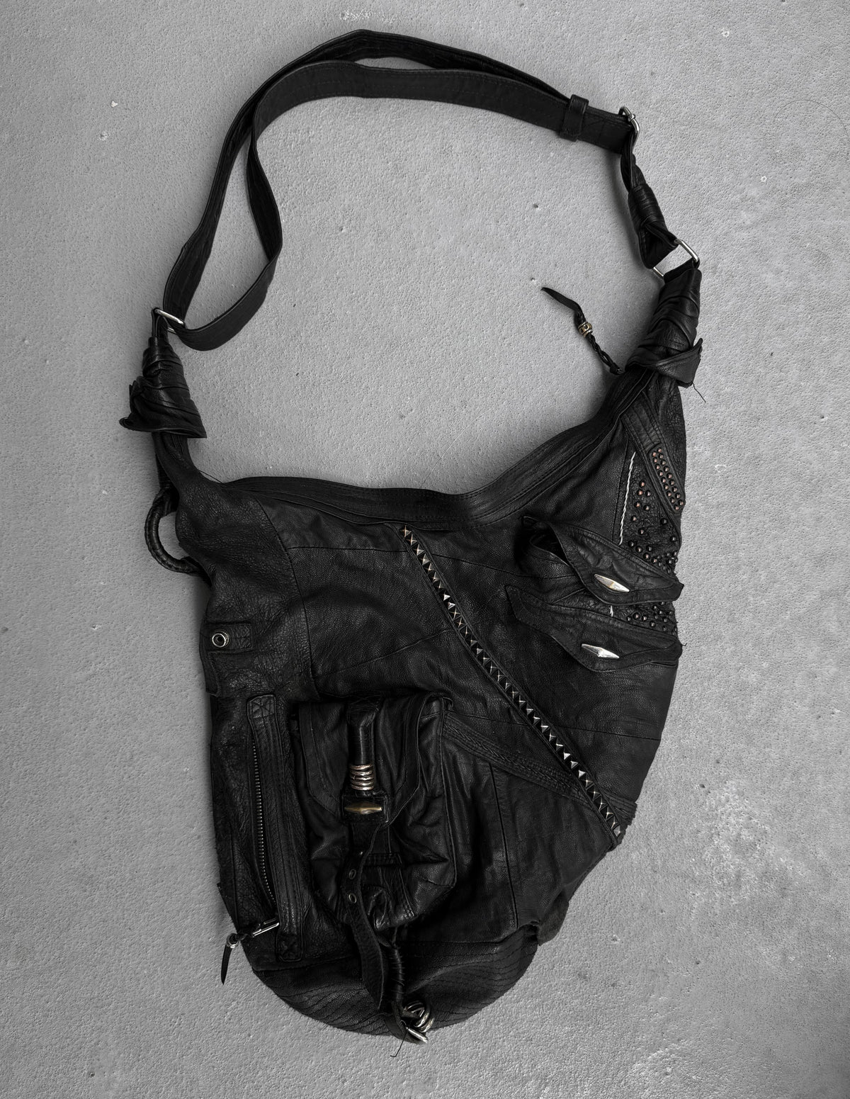 KMRii Early 2000s Studded Leather Sling Bag | Archive – DRIEW