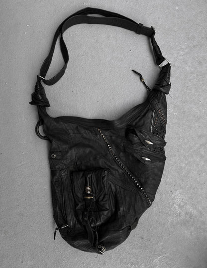 KMRii Early 00s Studded Leather Sling Bag