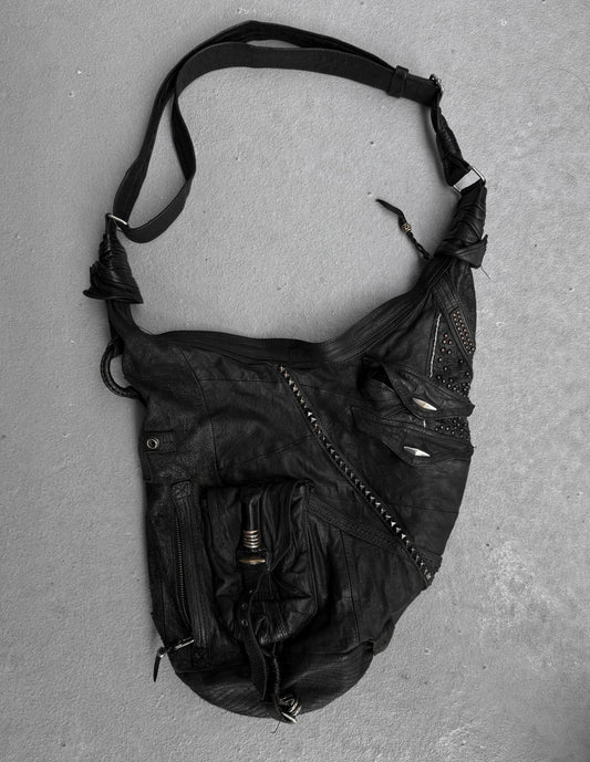 KMRii Early 00s Studded Leather Sling Bag