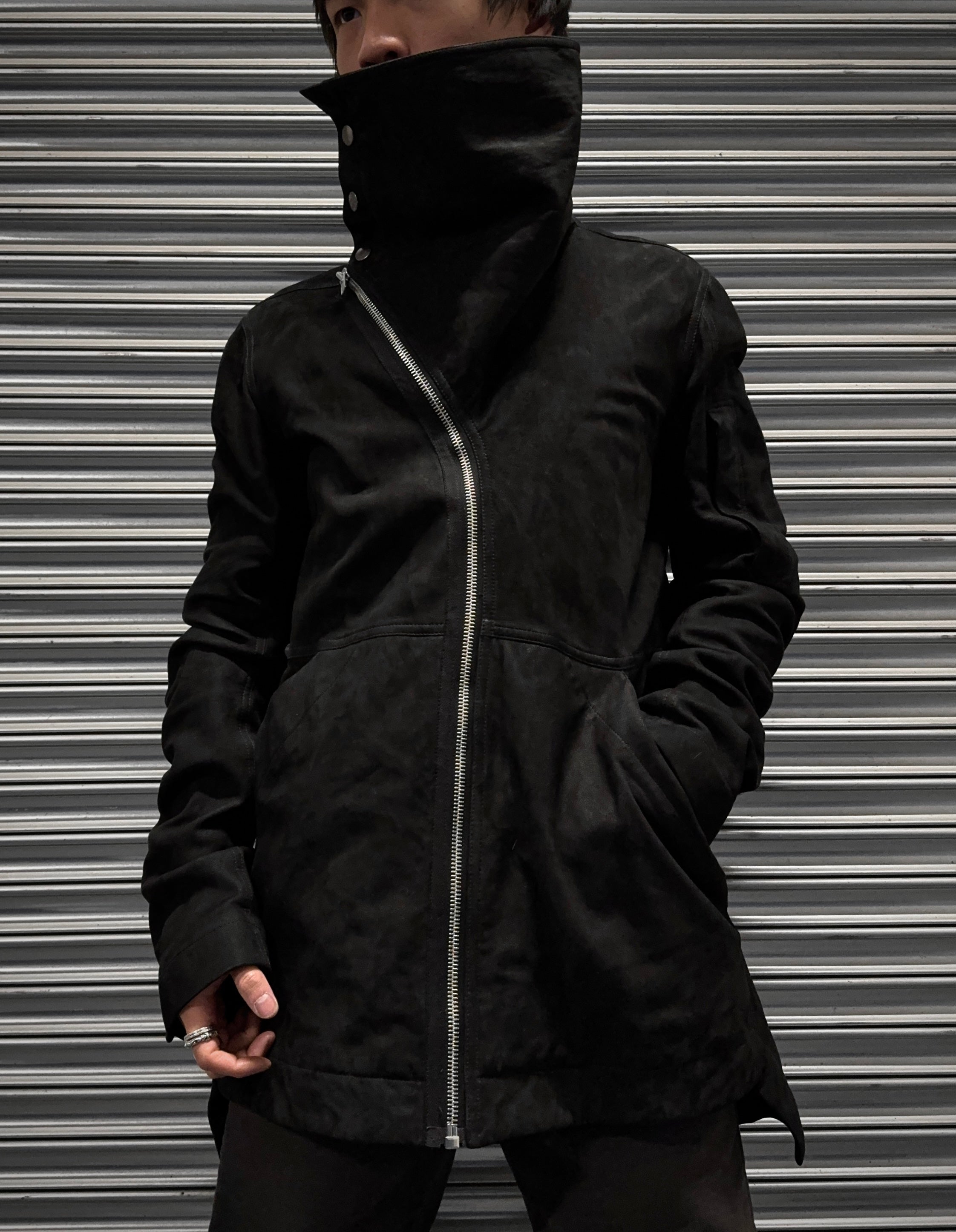 ジャケット・アウター Rick Owens Lamb leather Rick Owens Spring/Summer 2002 “Vapor” Lamb Leather Bomber
