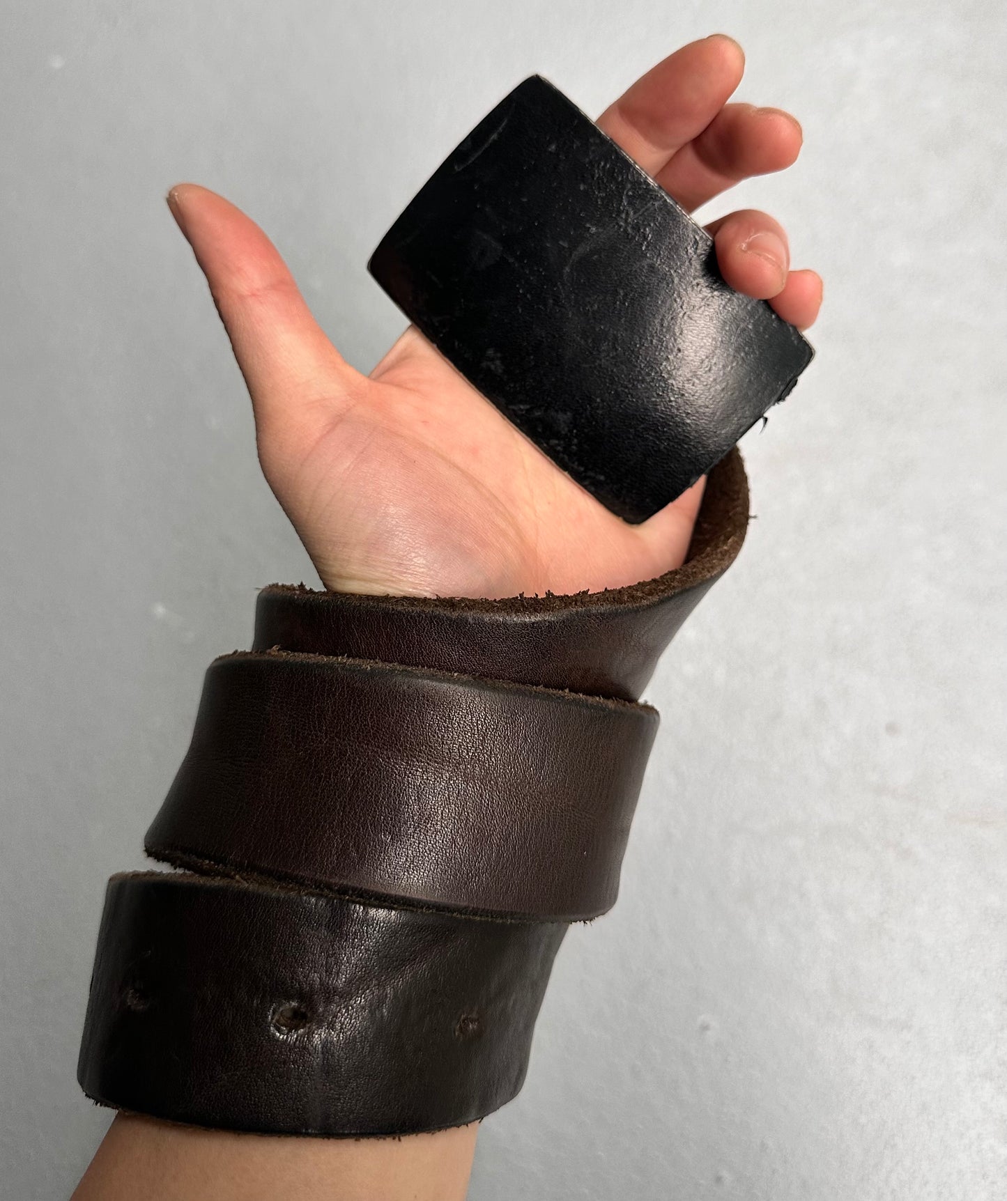 Isamu Katayama “BACKLASH” Early 00s Thick Cow Leather Belt