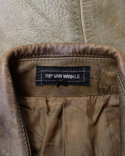 RipVanWinkle Early 00s Faded Horsehide Leather Jacket