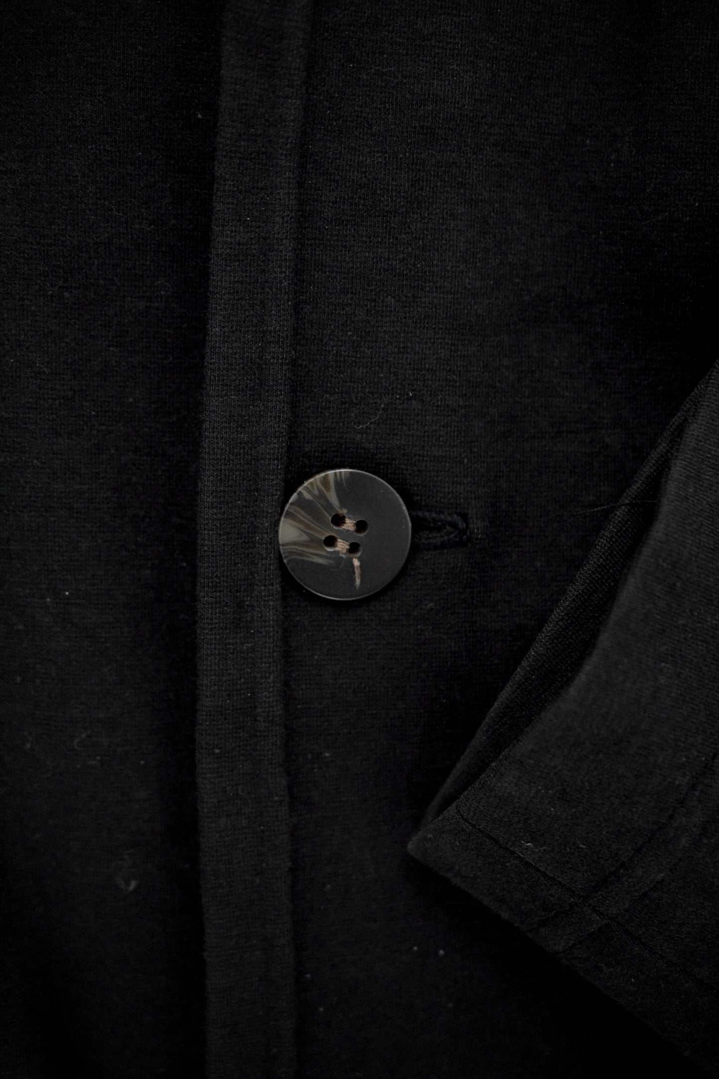 Jean Paul Gaultier Jean-Paul GAULTIER HOMME 90s Charcoal Grey Unlined Work Blazer detail | DRIEW GARMENTS