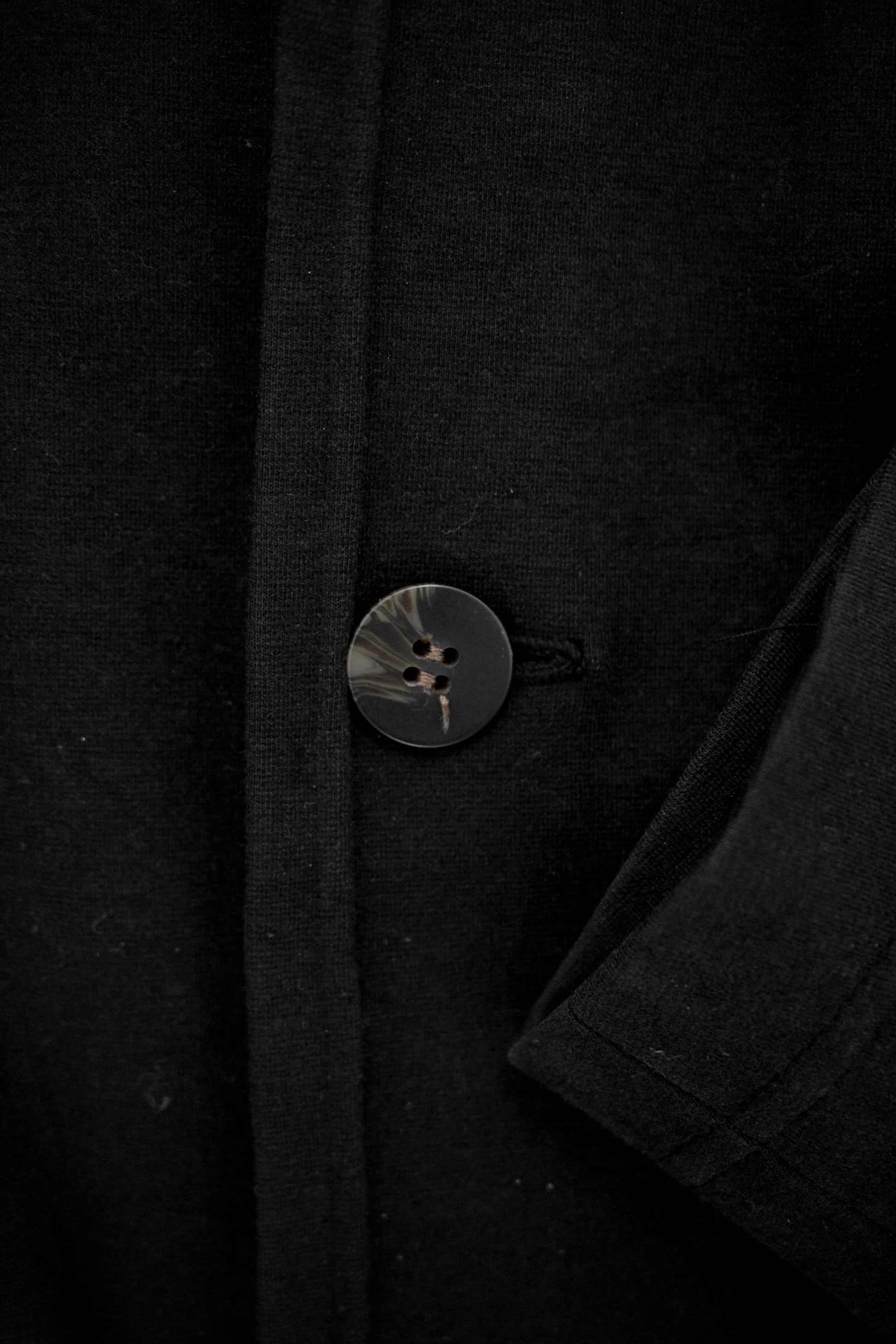 Jean Paul Gaultier Jean-Paul GAULTIER HOMME 90s Charcoal Grey Unlined Work Blazer detail | DRIEW GARMENTS