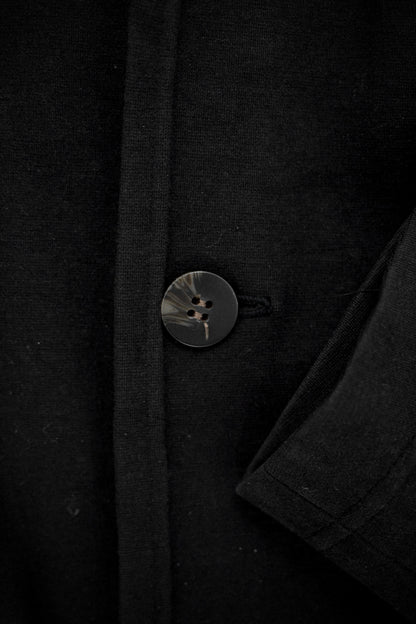 Jean Paul Gaultier Jean-Paul GAULTIER HOMME 90s Charcoal Grey Unlined Work Blazer detail | DRIEW GARMENTS
