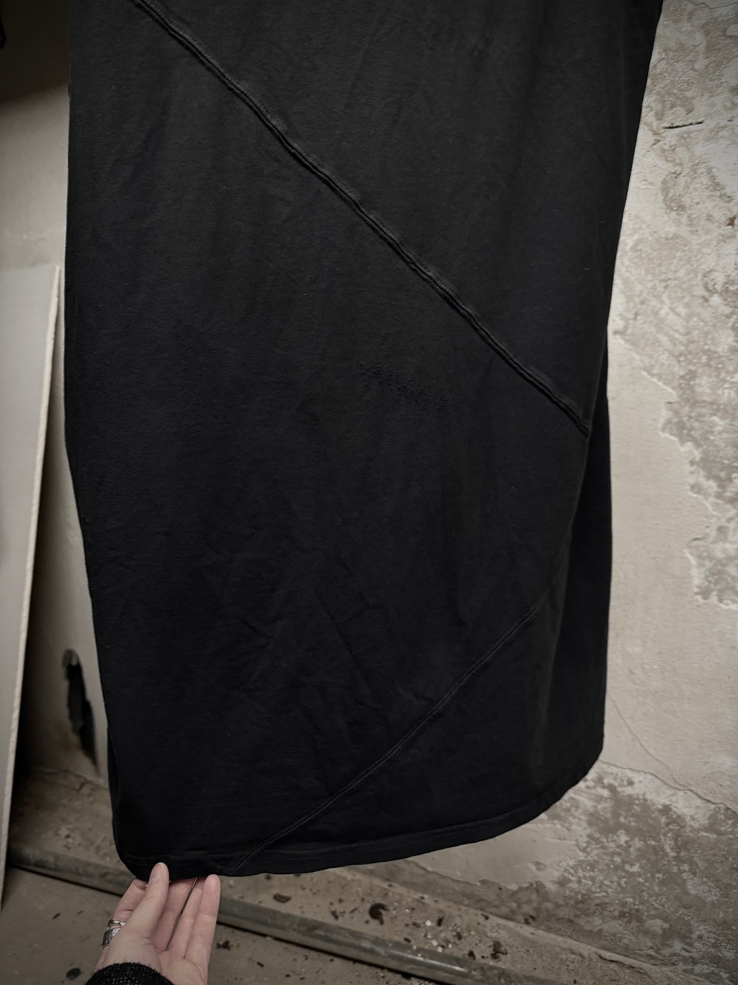 Alexandre Plokhov 2010s Three-way Diagonal Seam Long Tank Top detail | DRIEW GARMENTS