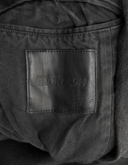 Isamu Katayama “BACKLASH” SS13 Object-dyed Calfskin Trim Linen Blazer