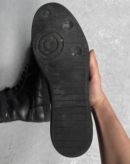DIOR HOMME by Hedi Slimane AW03-04 “LUSTER” Leather Boxing High-top Sneakers