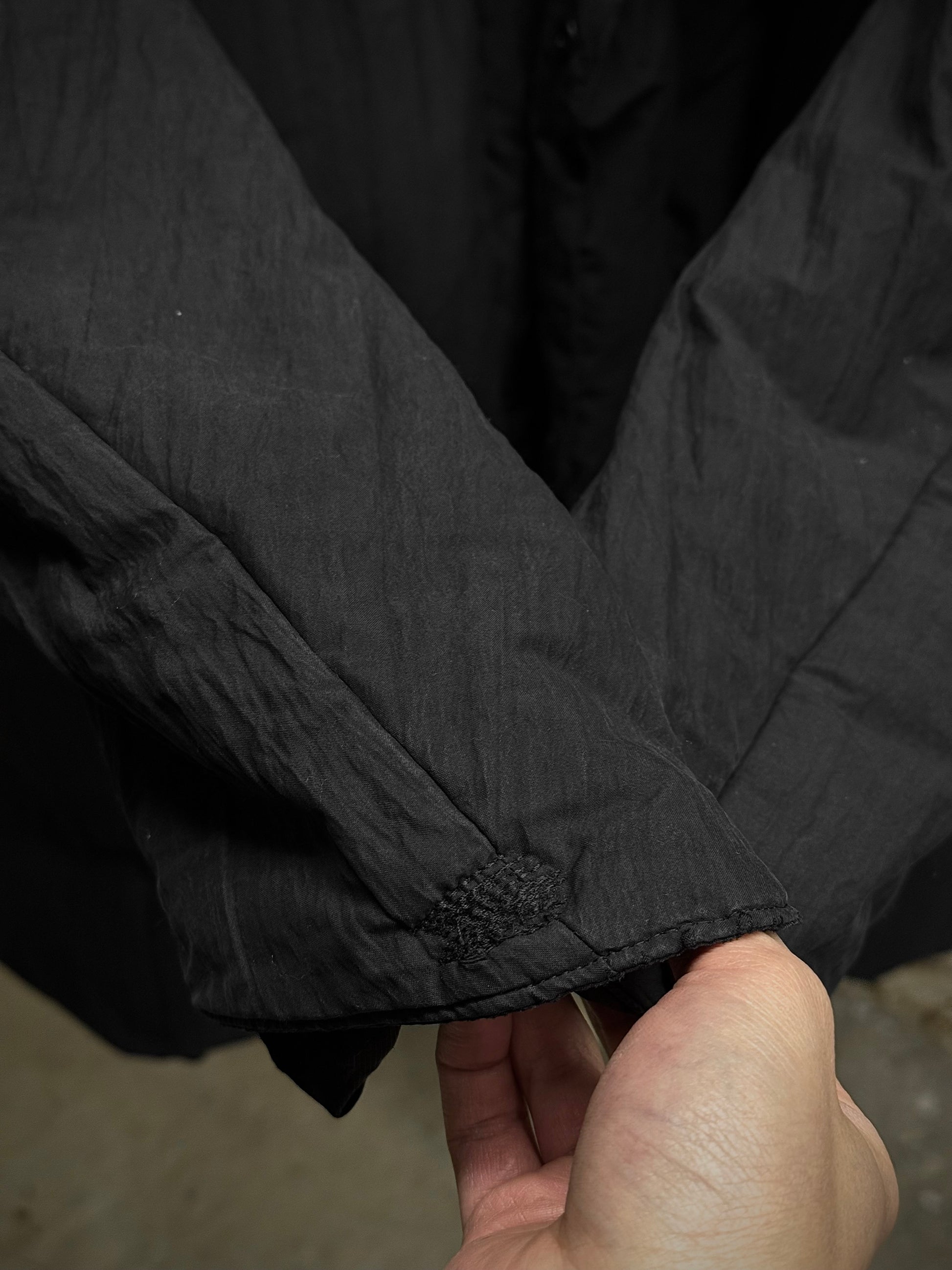 JULIUS _7 AW14-15 "Glitch;" Hooded Nylon Cotton Taffeta Down Puffer Jacket detail | DRIEW GARMENTS