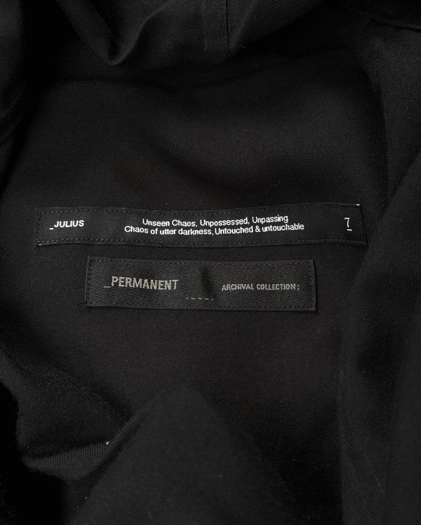 Julius_7 SS21 Permanent Collection Drape Long-sleeve Shirt