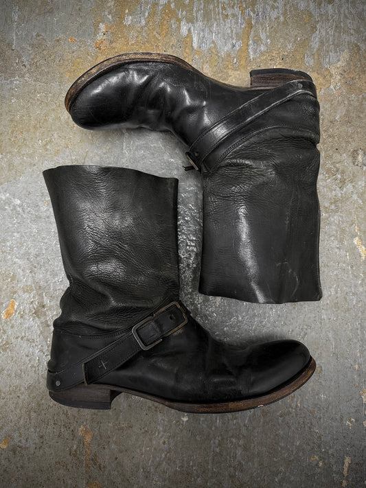 m.a+ by Maurizio Amadei 'S1C24' VA 1.5 Slim Buckle Engineer Boots | Archive Fashion Toronto