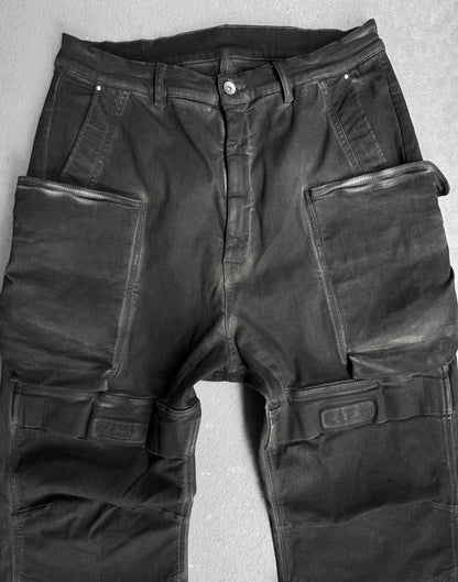 Rick Owens SS24 “LIDO” Mud-washed Stefan Cargo Pants