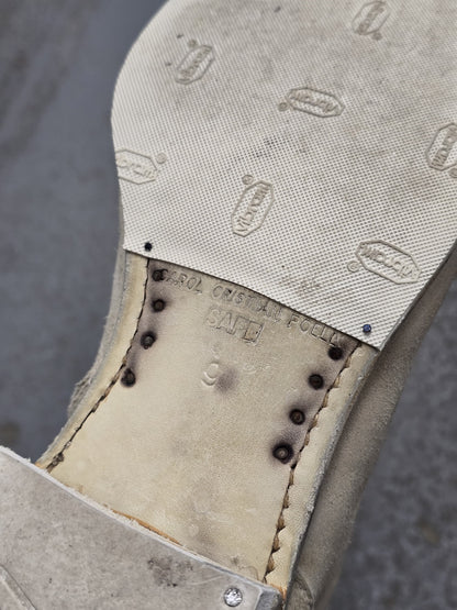 Carol Christian Poell AW05 "On Demand" Reverse Horse Leather Side Zip Boots