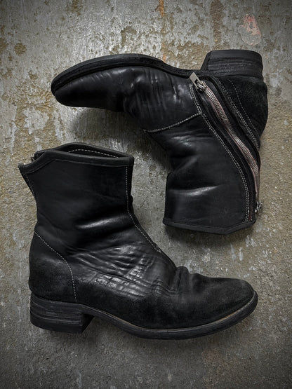 Carol Christian Poell 'AM/2601 CUBS-PTC/10' Object-dyed Horse Culatta Leather Tornado Boots | Archive Fashion Toronto
