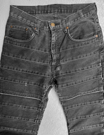 Hysteric Glamour Early 00s ‘K*nky’ Grey Flare Hagi Denim